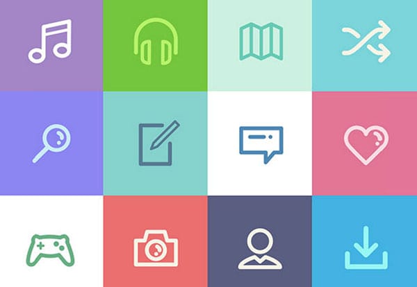 84 Metro UI icons