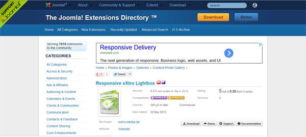Responsive eXtro Lightbox