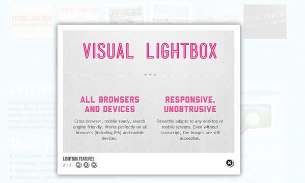 Visual Lightbox