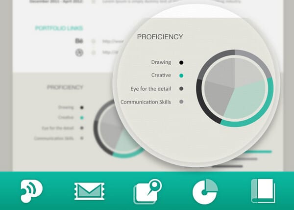 Resume template + 5 new icons by spovv