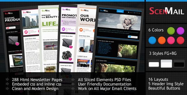 Scenmail Newsletter Email Template