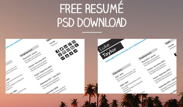 Resume Template Download by Luke Taylor