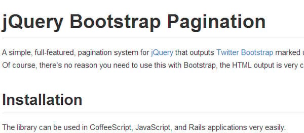 Bootstrap Pagination