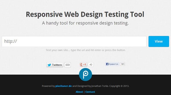 Responsive Web Design Testing Tool