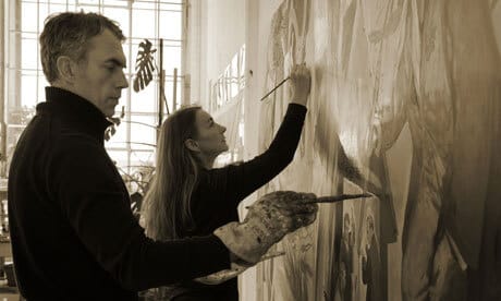 German artist couple Neo Rauch and Rosa Loy