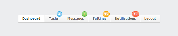 CSS3 Navigation Menu Tutorial with Notification Badges