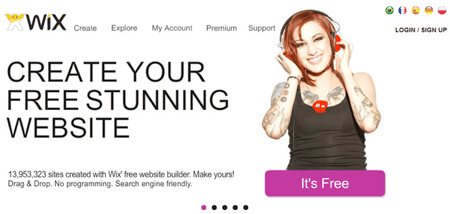 Wix mobile site builder