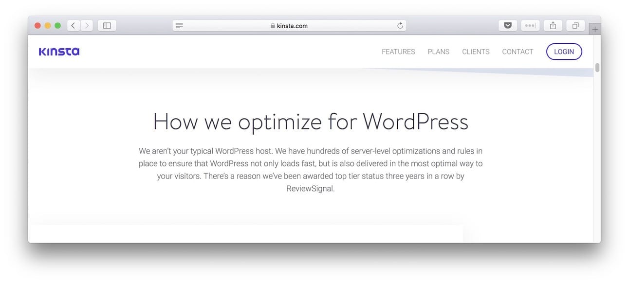kinsta for WordPress